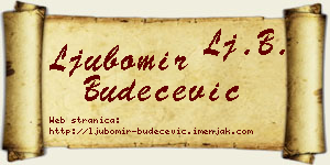 Ljubomir Budečević vizit kartica